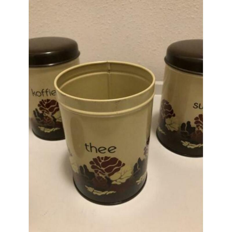 Vintage Brabantia blikken ( 3 stuks) : mooie set