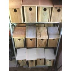 Nestkastjes Broedblok vogelhuisje 8 voor € 50 incl verz