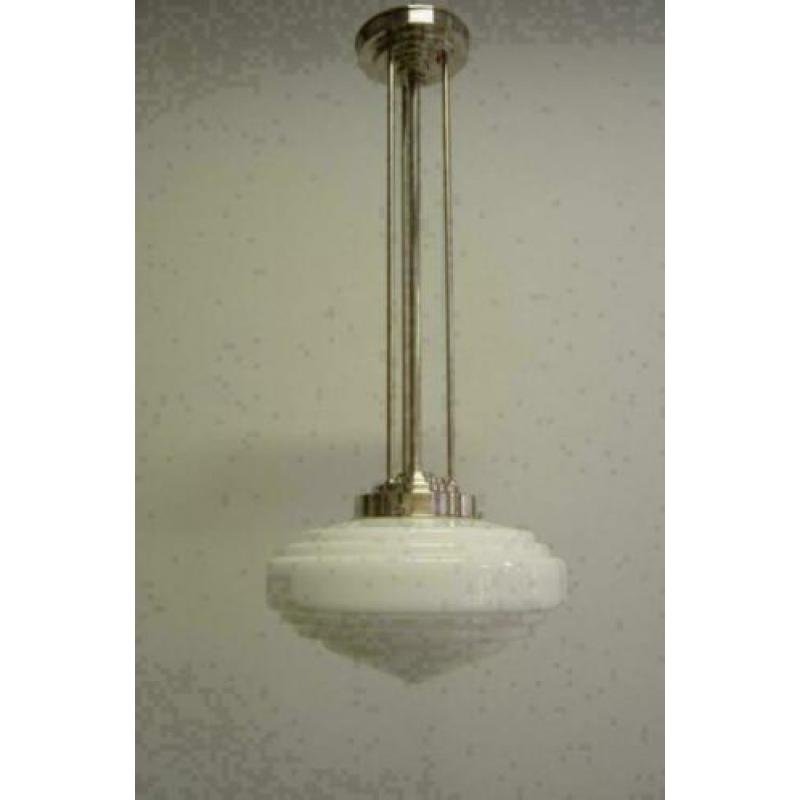 Art deco design verlichting hanglamp. Deco trappunt 31 cm
