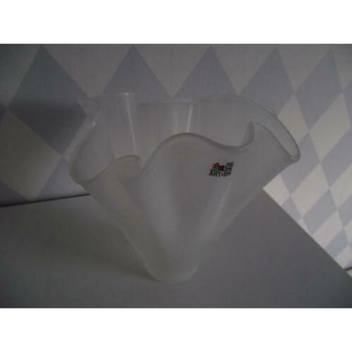 Te koop nieuw Art + Design glas vaas / tulpenvaas: H 24 cm