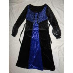 Mooie zwart/paarse HEKSEN/VAMPIER/GOTHIC jurk