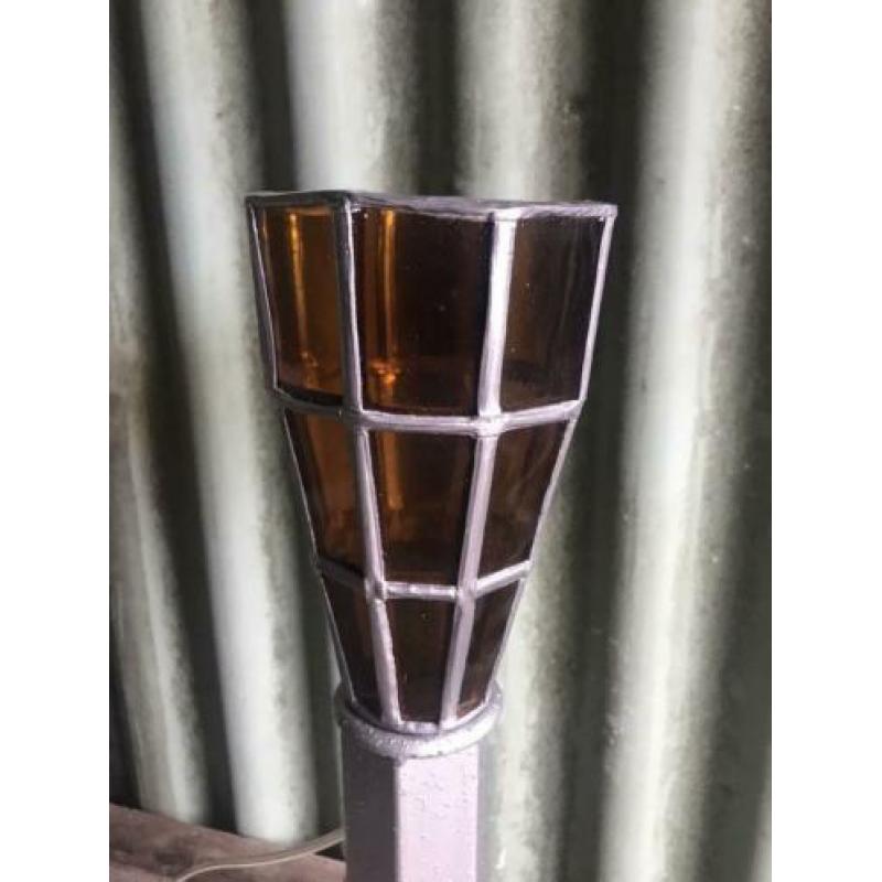 Industriele glas-in-loodlamp industrieel