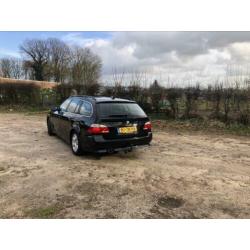 BMW 5-Serie 2.0 520D Touring AUT 2006 Zwart Bruin Leer Pdc !