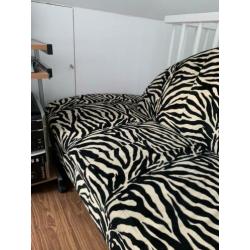 Zgan sofa/bank van zebraprint