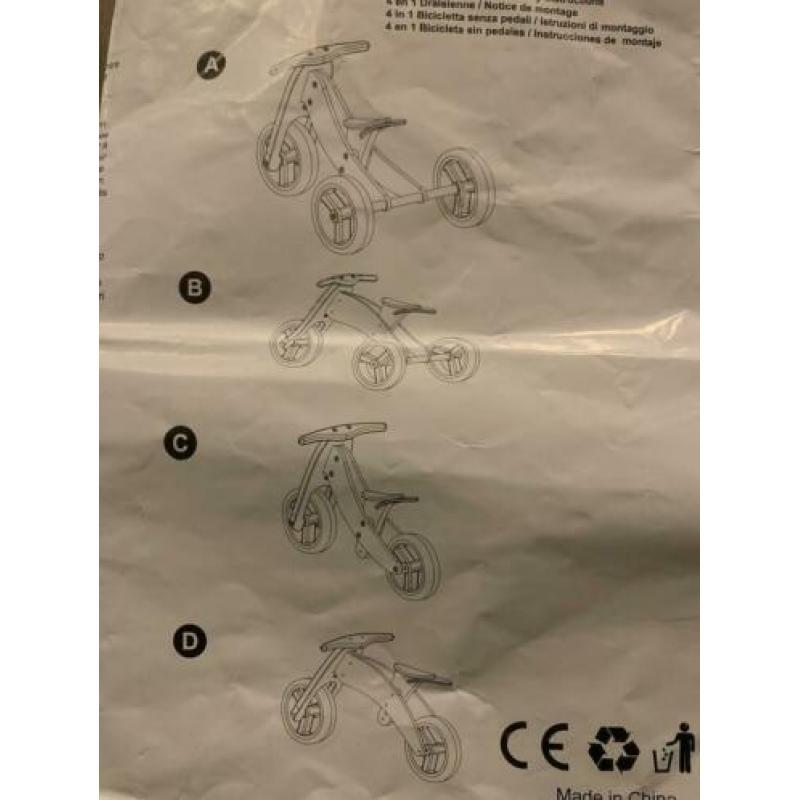 Bandits and Angels loopfiets smartbike 4 in 1
