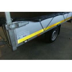 plateauwagen enkel-asser geremd