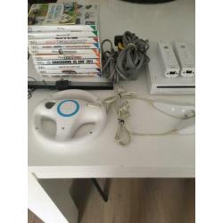 Te koop Nintendo wij met 11 spellen en toebehoren