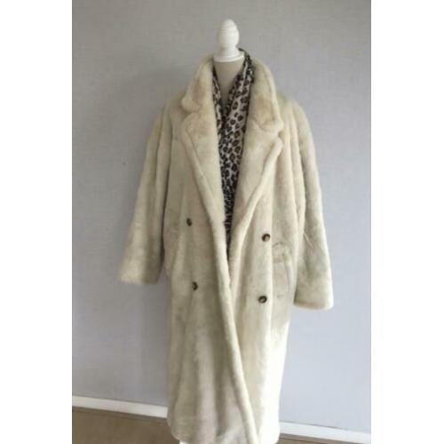 Marella(Max Mara) Vintage Nep Bont Jas Maat L-gratis zending