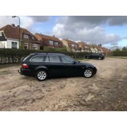 BMW 5-Serie 2.0 520D Touring AUT 2006 Zwart Bruin Leer Pdc !