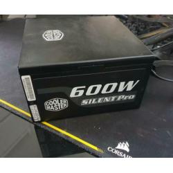 Cooler Master 600 watt Silent Pro ( 80 Plus Bronze reward )