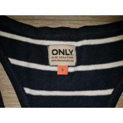 ZGAN ONLY Blauwe zomerjurk lang, mt S