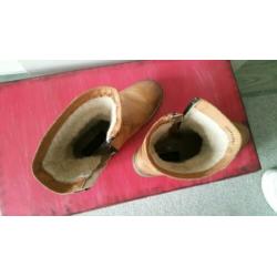 Hush puppies lederen dames laarsjes 38 cognackleurig
