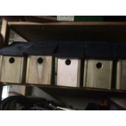 Nestkastjes Broedblok vogelhuisje 8 voor € 50 incl verz