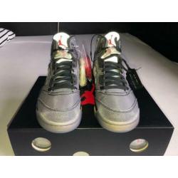 Nike jordan 5 retro off white “45”