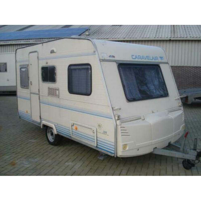 Caravelair Silver 395T + Luifel + zijwanden + Fietsendrager