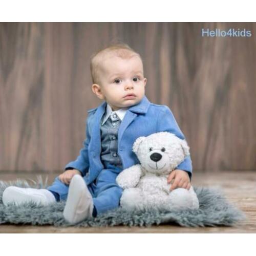 98 bruidsjonker romper doop baby kraamcadeau tussenblauw