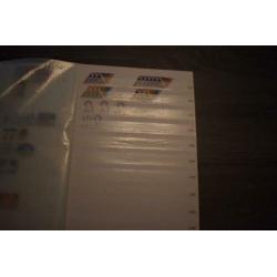 2) stockboek postzegels nederland postfris en gestempeld