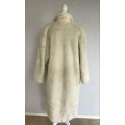 Marella(Max Mara) Vintage Nep Bont Jas Maat L-gratis zending