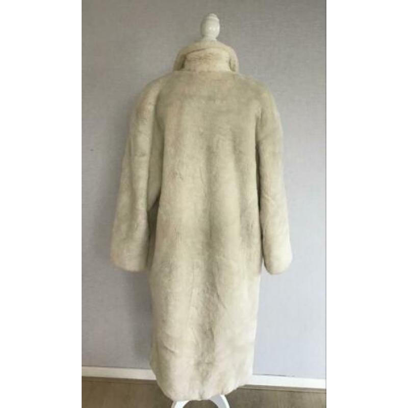 Marella(Max Mara) Vintage Nep Bont Jas Maat L-gratis zending