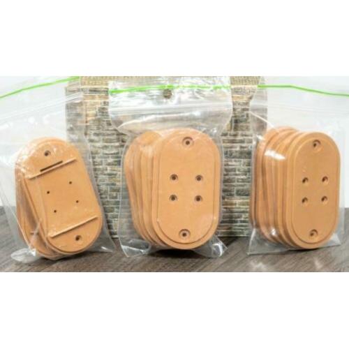 Märklin: Grondplaatpijler - 5x 7250 2,5mm +10x 7251 3mm -H0-