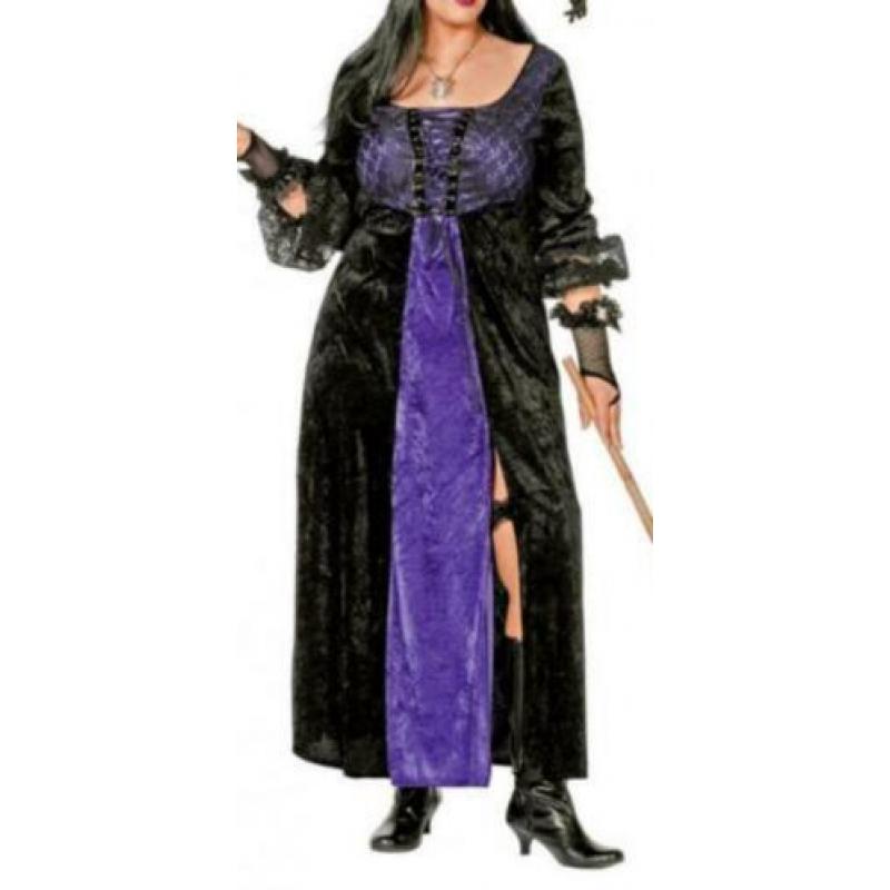 Mooie zwart/paarse HEKSEN/VAMPIER/GOTHIC jurk
