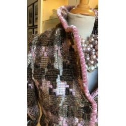 97% WOLLEN colbert SCAPA pied de coque tweed S, NIEUWSTAAT