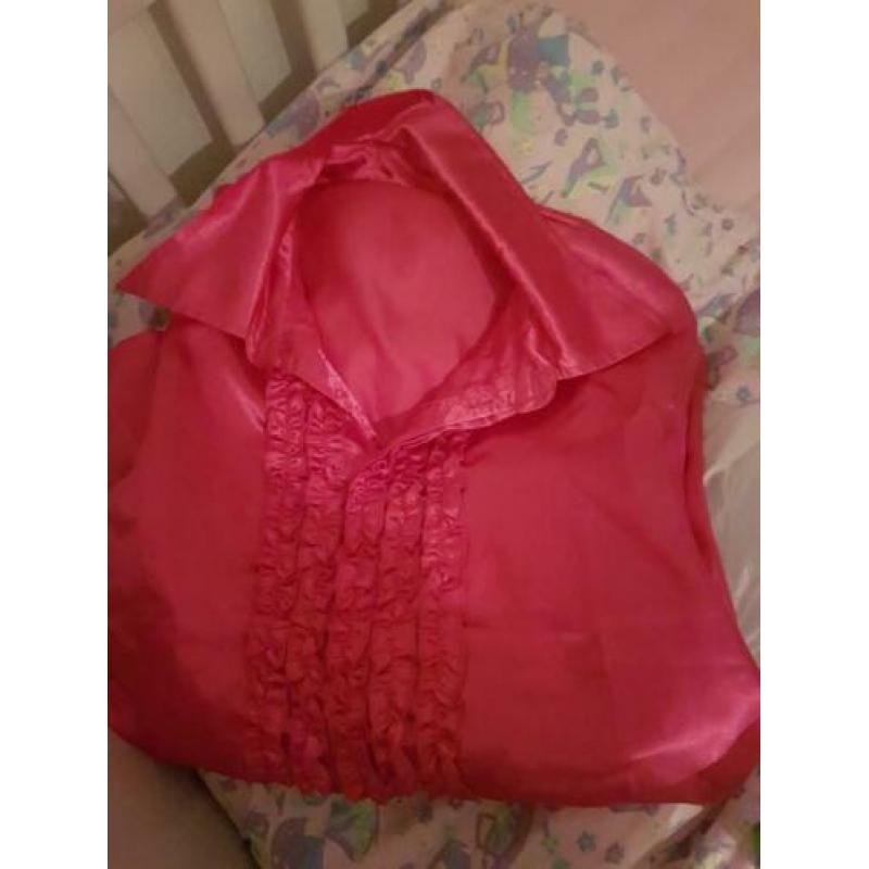 slipjas, broek, blouse maat xl