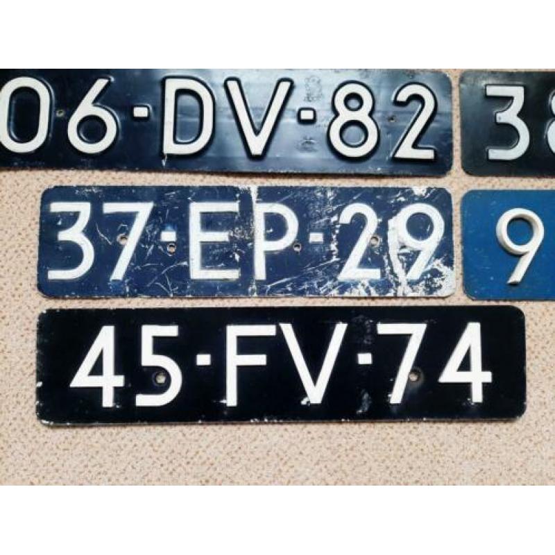 Nummerbord Nummerplaat Kentekenplaat Nederland Sidecode 3
