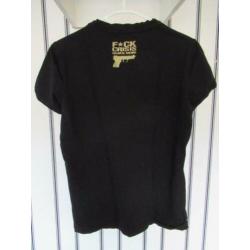Zwart heren shirt Coolcat met print maat XS