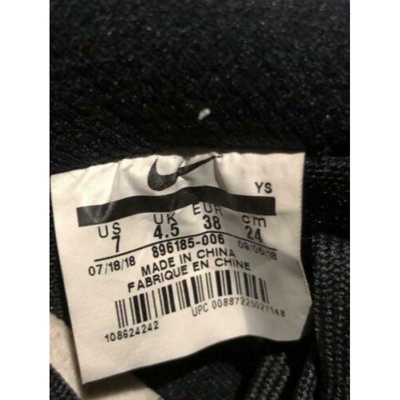 Nike Air Force 1 Black/Cream maat 38 sneaker dames