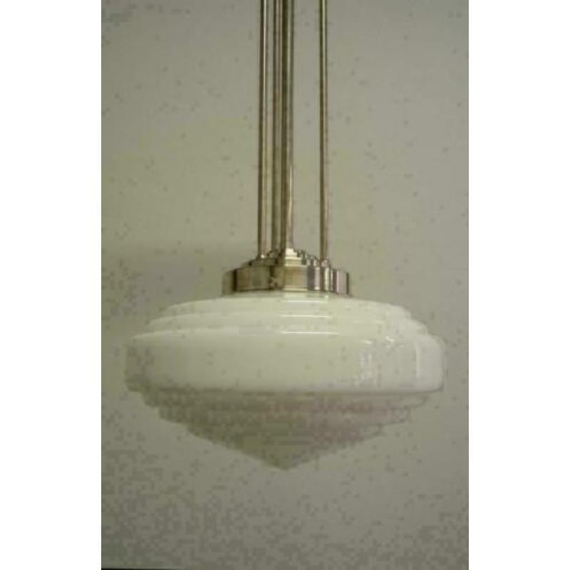 Art deco design verlichting hanglamp. Deco trappunt 31 cm
