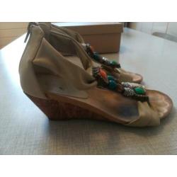 beige espadrilles, flyfor, mt 36