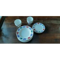 Boerenbont servies Boch & Maastricht