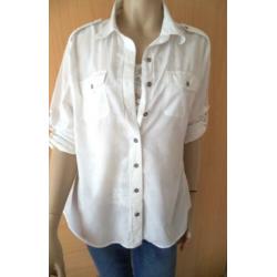 BANANA REPUBLIC witte katoenen blouse maat L
