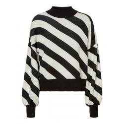 Vero Moda trui zwart/wit maat L. Nieuw!