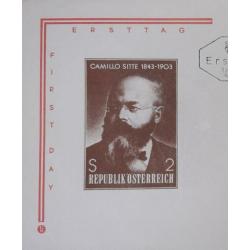 First Day Cover Oostenrijk 1968 Camillo Sitte