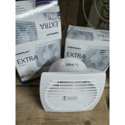 NIEUW! 2x Badkamerventilator 150mm met vochtsensor