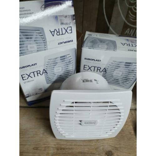 NIEUW! 2x Badkamerventilator 150mm met vochtsensor