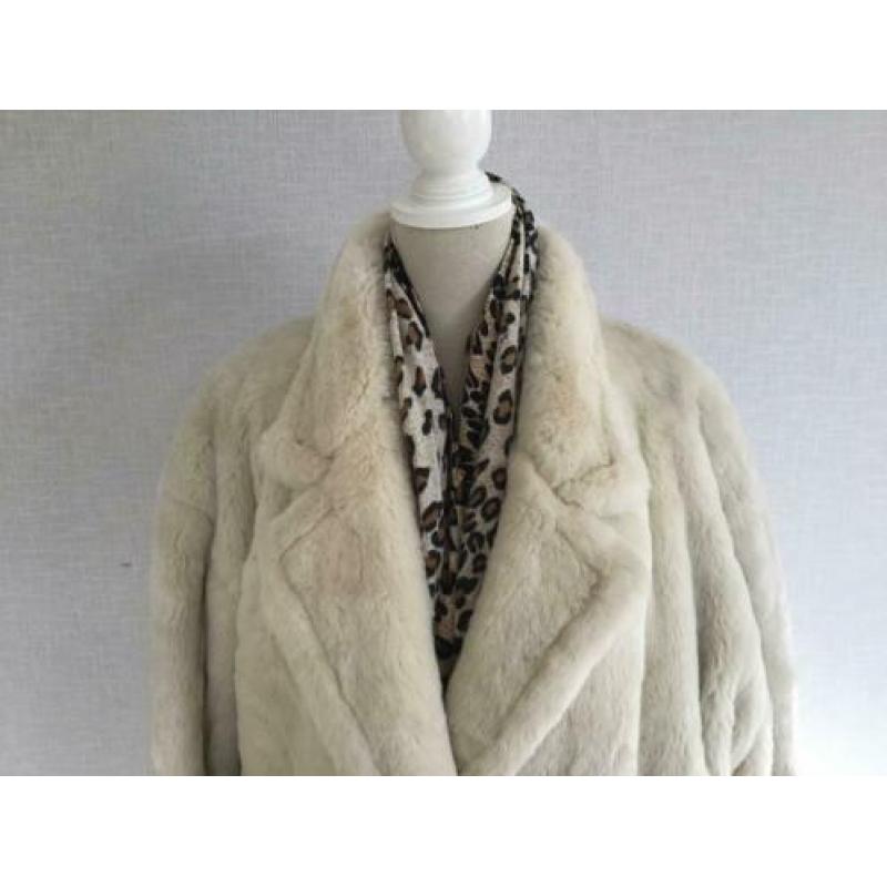 Marella(Max Mara) Vintage Nep Bont Jas Maat L-gratis zending