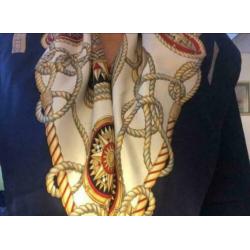 Echt Burberry zijde sjaal carre silk designer