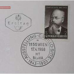 First Day Cover Oostenrijk 1968 Camillo Sitte