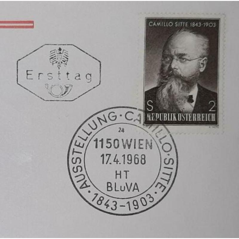 First Day Cover Oostenrijk 1968 Camillo Sitte