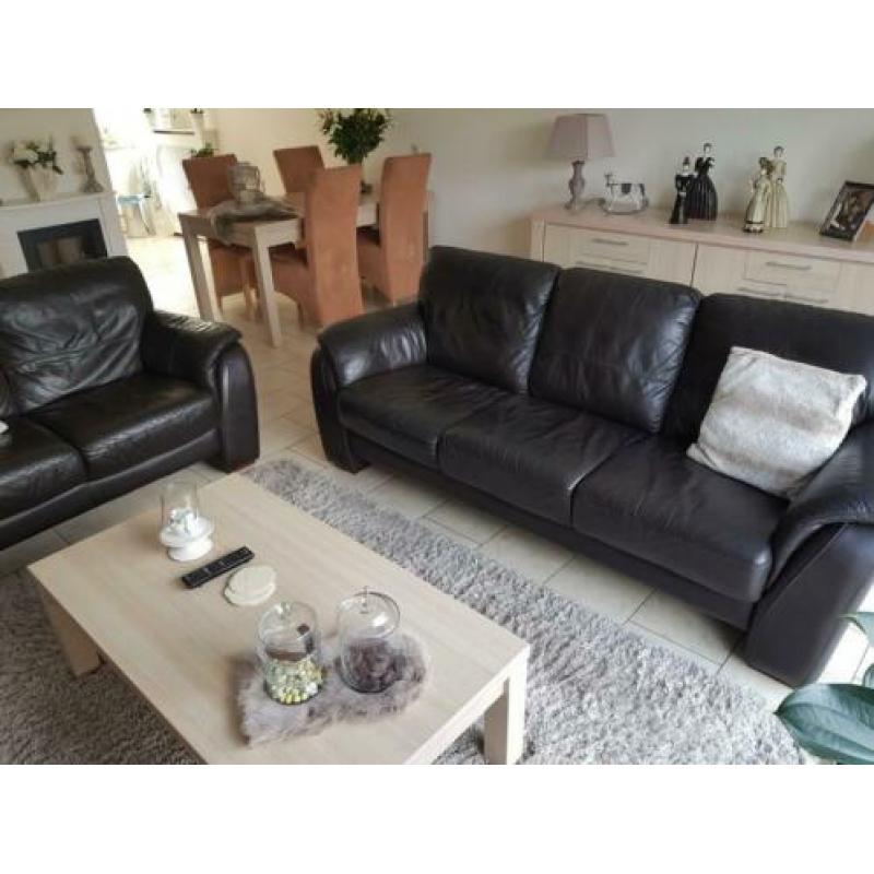 L bankstel Dressoir salontafel tv meubel eettafel 4 stoelen
