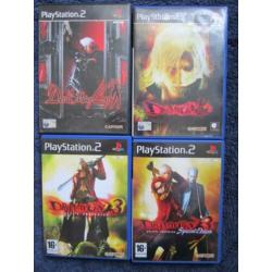 PS2 - Devil May Cry 1 - 2 - 3 - 4 - Playstation 2