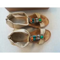 beige espadrilles, flyfor, mt 36