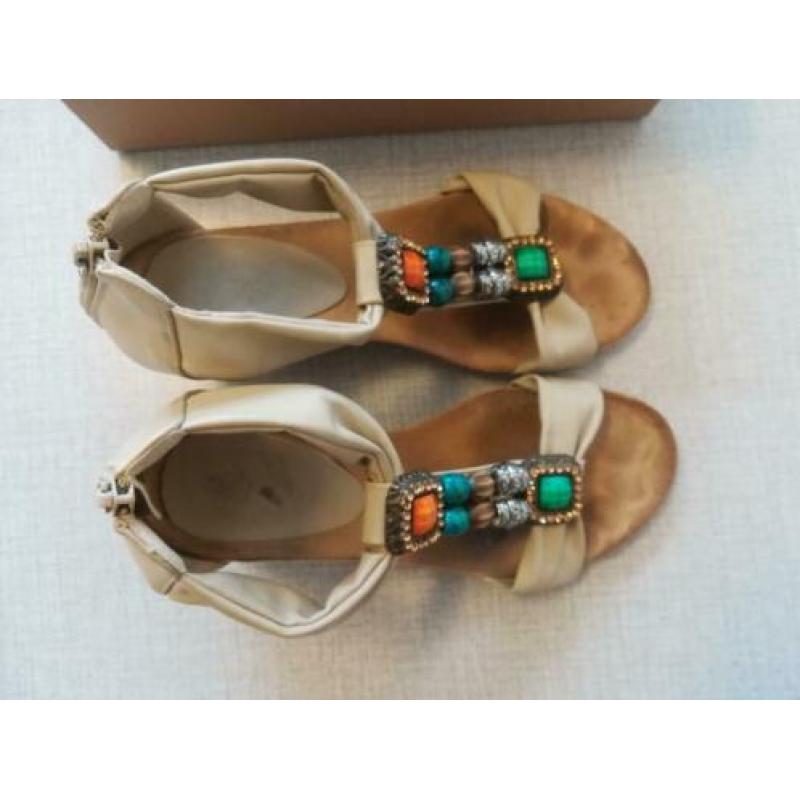 beige espadrilles, flyfor, mt 36