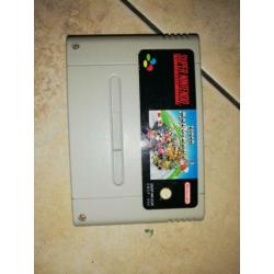 Super nintendo SNES met Mario kart en Mario all stars