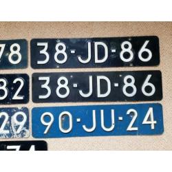 Nummerbord Nummerplaat Kentekenplaat Nederland Sidecode 3