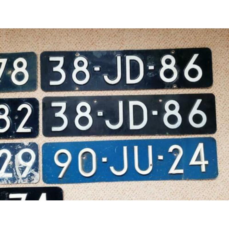 Nummerbord Nummerplaat Kentekenplaat Nederland Sidecode 3