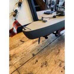 Modelschip hout, uniek, Kriegsmarine WW2, Blücher